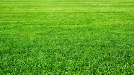 Obraz premium A neatly trimmed lawn with vibrant green grass, perfect for a summer background