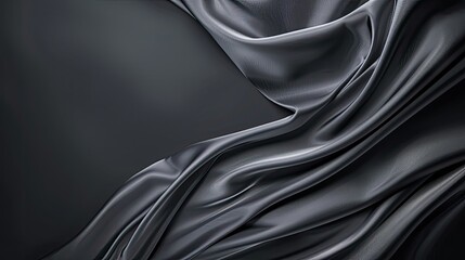 Obraz premium Elegant silk black background. Background texture.