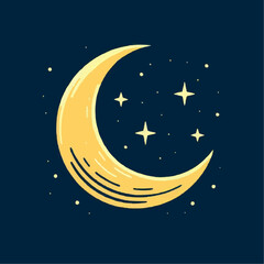Fototapeta premium moon and stars