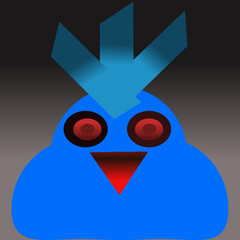 Spooky Halloween Bird/ Cute Cartoon Character for birds and child related shops. Theme Special 