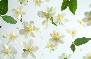 Obraz premium Flowers isolated on white background