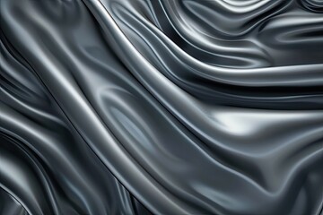 Fototapeta premium Elegant silk black background. Background texture.