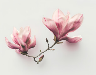 Flowers isolated on white background