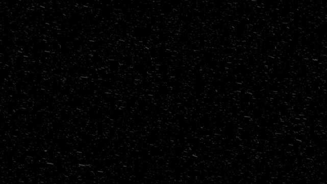 4K Realistic Snowfall Animation: Winter Snowstorm, Christmas Overlay, and Falling Particles in Black Background