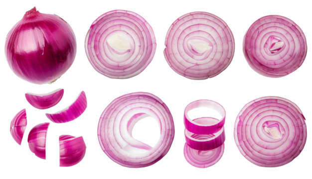 A close up of a sliced onion with the top cut off