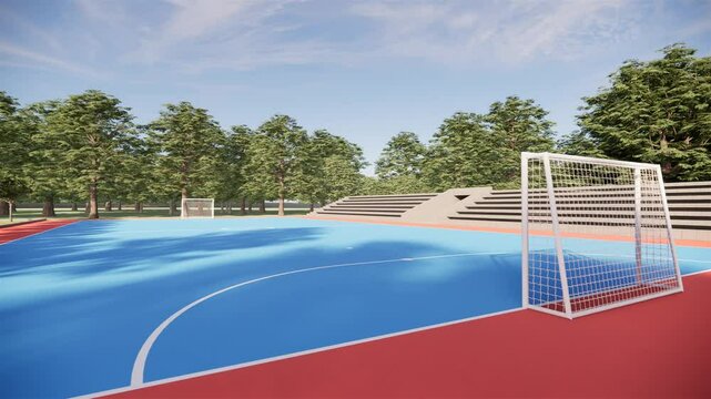 futsal goal back view footage video