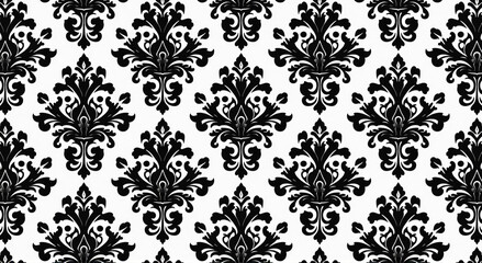Obraz premium seamless damask pattern