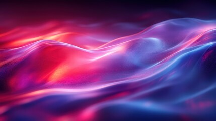 A mesmerizing digital abstract wave design showcasing vibrant colors of pink and blue in a flowing motion, ideal for backgrounds and creative projects.