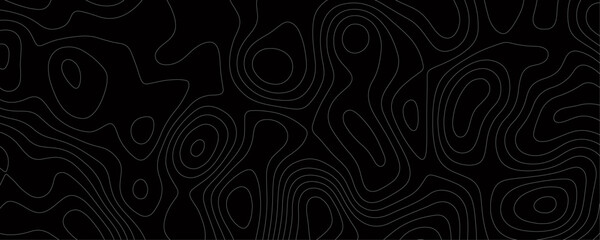 Modern Topography Art Featuring Wavy Contour Lines and Geometric Shapes for a Digital Terrain Design
