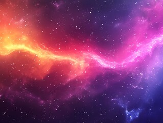 Fototapeta premium Vibrant Rainbow Colored Curves Flowing in Abstract Wave Pattern for Creative Design Background.