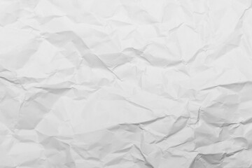 White Paper Texture background. Crumpled white paper abstract shape background with space paper recycle for text