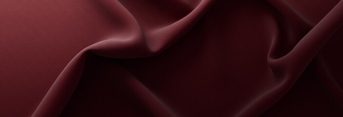 Elegant drapery of delicate burgundy fabric. 
