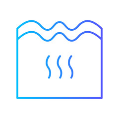 water heat gradient icon