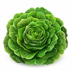 Obraz premium A green leafy vegetable with a round shape