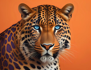 Obraz premium Leoparden Kopf