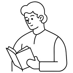 person reading a book