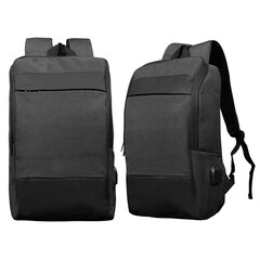 black backpack is suitable for exclusive dummy mockup of company logo brand