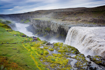Dettifoss waterfall in Vatnajökull National Park in Northeast Iceland
