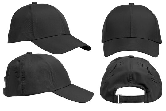 Photo White Blue Cap Hat Visor Snapback Trucker Simple Casual Sporty Dry Fit Elegant Plain Mockup Dummy Design