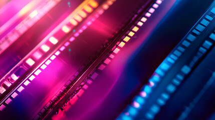 Obraz premium Background of retro film overly, image with scratch, dust and light leaks 