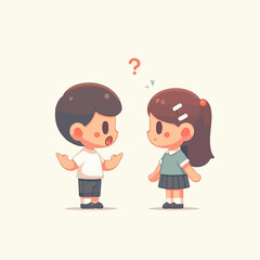 boy and girl arguing