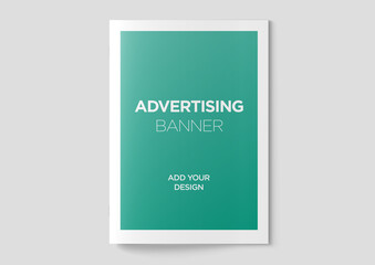 Newspaper Advertising Magazine Brochure Mockup 3D Rendering