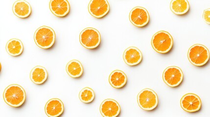 A vintage lemon drizzle cake with thin slices of lemon on top, beautifully arranged on a bright white background for a fresh, retro dessert look.