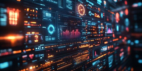 Detailed Financial Analytics Dashboard Displaying Stock Market Data for Business Investment Research