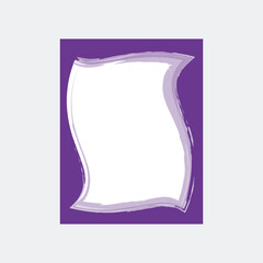 Modern Decorative Brush Stroke Frame Design With Watercolor