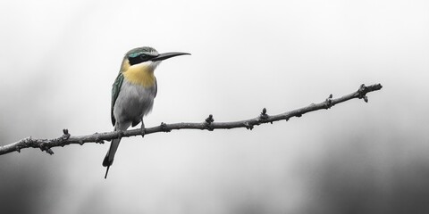 Obraz premium Small bird on tree branch