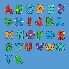 colorful alphabet letters