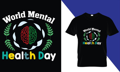 t shirt design world mental health day