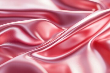 Obraz premium Close-up of red satin fabric