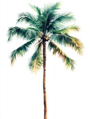 Palm Tree Watercolor