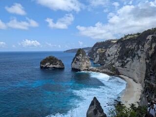 Bali, Indonesia, blue, sea, woman, tourist, redhead, holiday