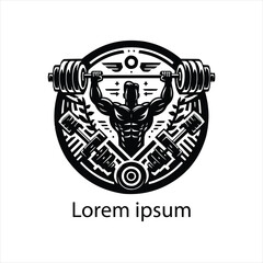 a gym logo design for brand