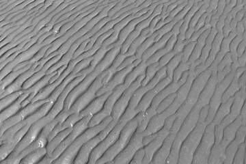 Ripple texture on sandy beach