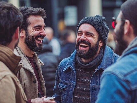 Men Standing Together