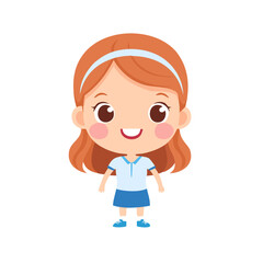 Obraz premium Athlete Cute Worker Work Job Profession Professional Occupation Cartoon Character 