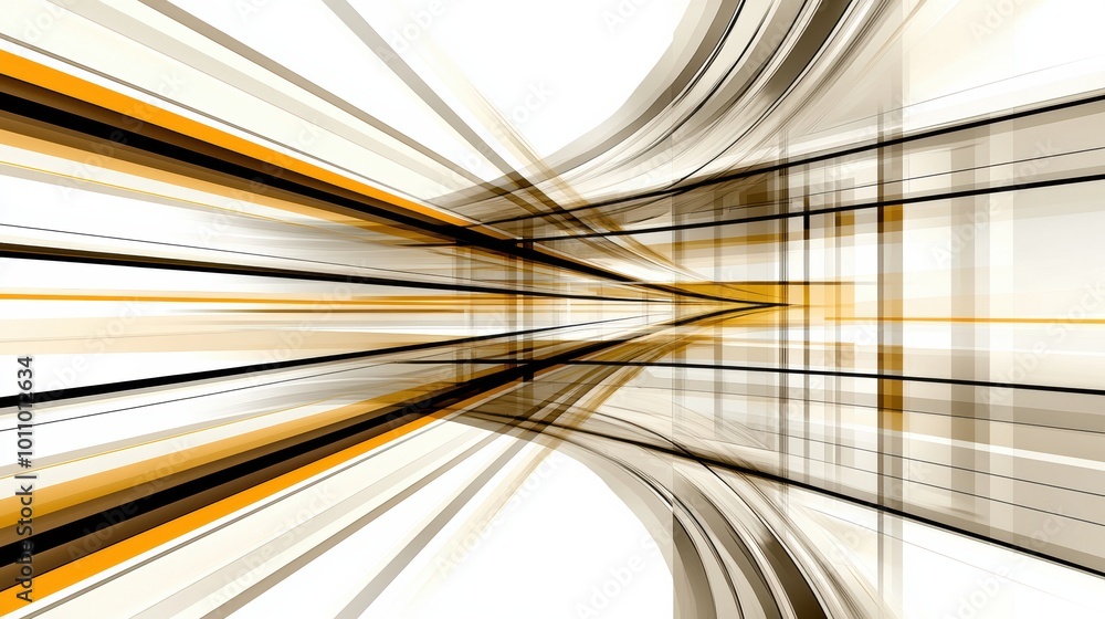 Poster abstract linear motion in vibrant colors