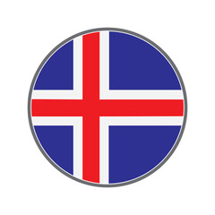 Obraz premium Iceland country flag