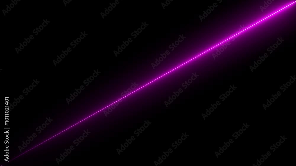 Poster seamless loop animation of glowing horizontal neon lines streaming across on the screen.