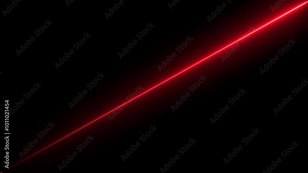 Poster seamless loop animation of glowing horizontal neon lines streaming across on the screen.