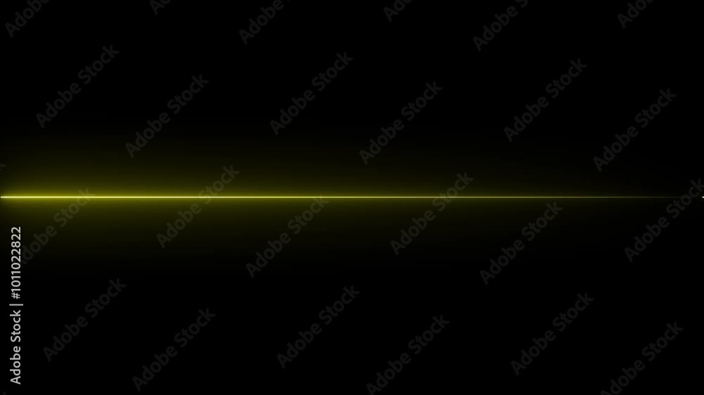 Poster seamless loop animation of glowing horizontal neon lines streaming across on the screen.