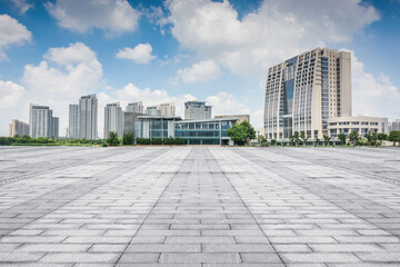 Expansive Urban Landscape with Modern Architecture Under Bright Skies
