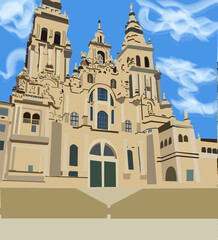 ilustracion Santiago de Compostela