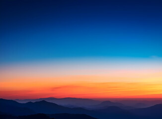 Fototapeta premium sunset in the mountains