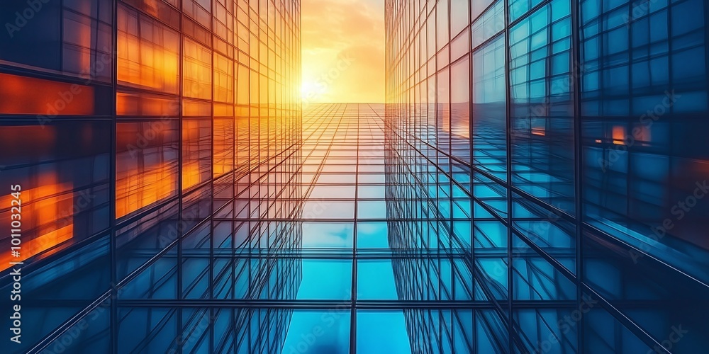 Poster abstract building structure with geometric shapes and urban design, contemporary architecture backgr