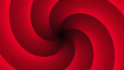 hexagon spiral in red, black background - Powered by Adobe