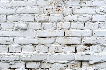 Fototapeta premium White Brick Wall Texture: Seamless Background Pattern for Vintage Wallpaper and Grunge Design